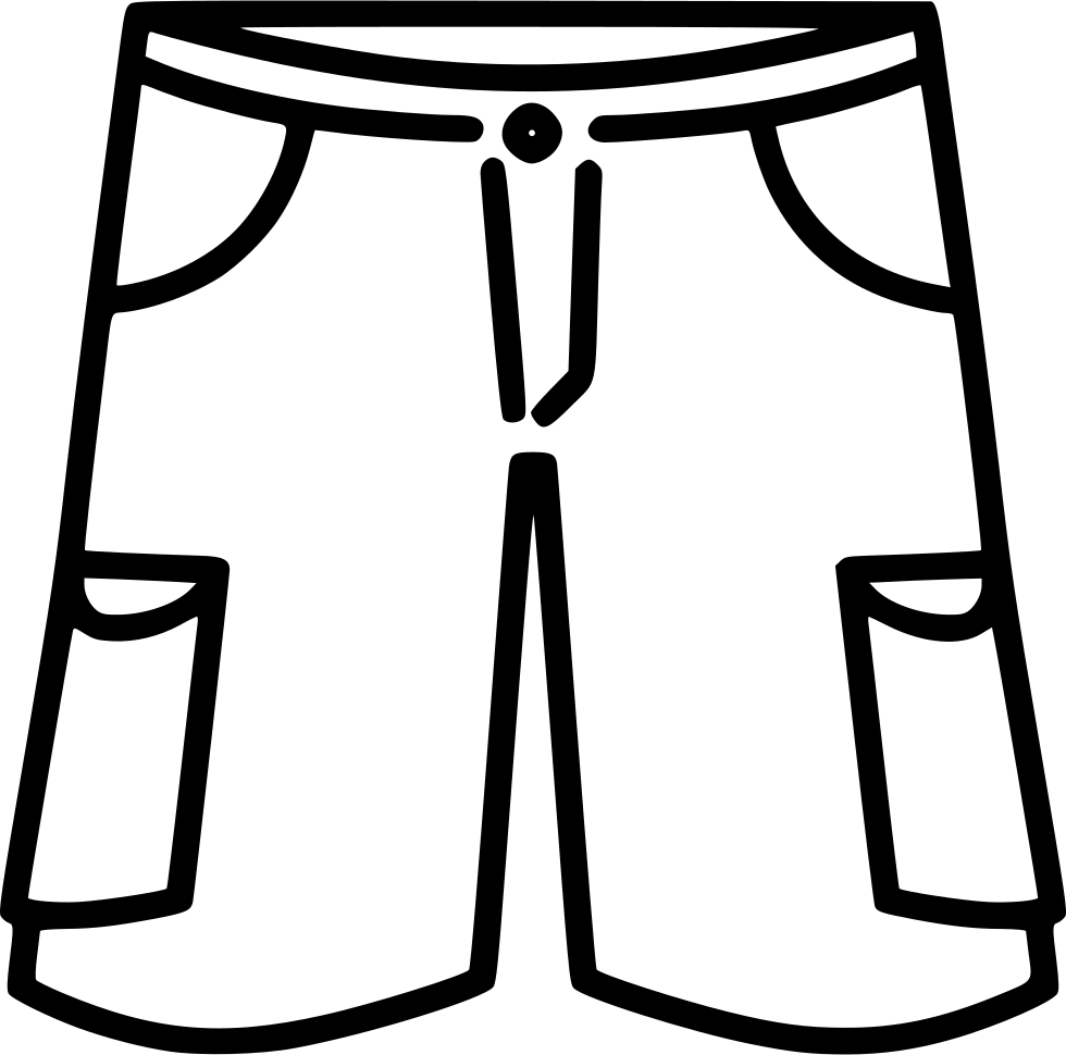 Png File - Cargo Shorts Clip Art (980x970)