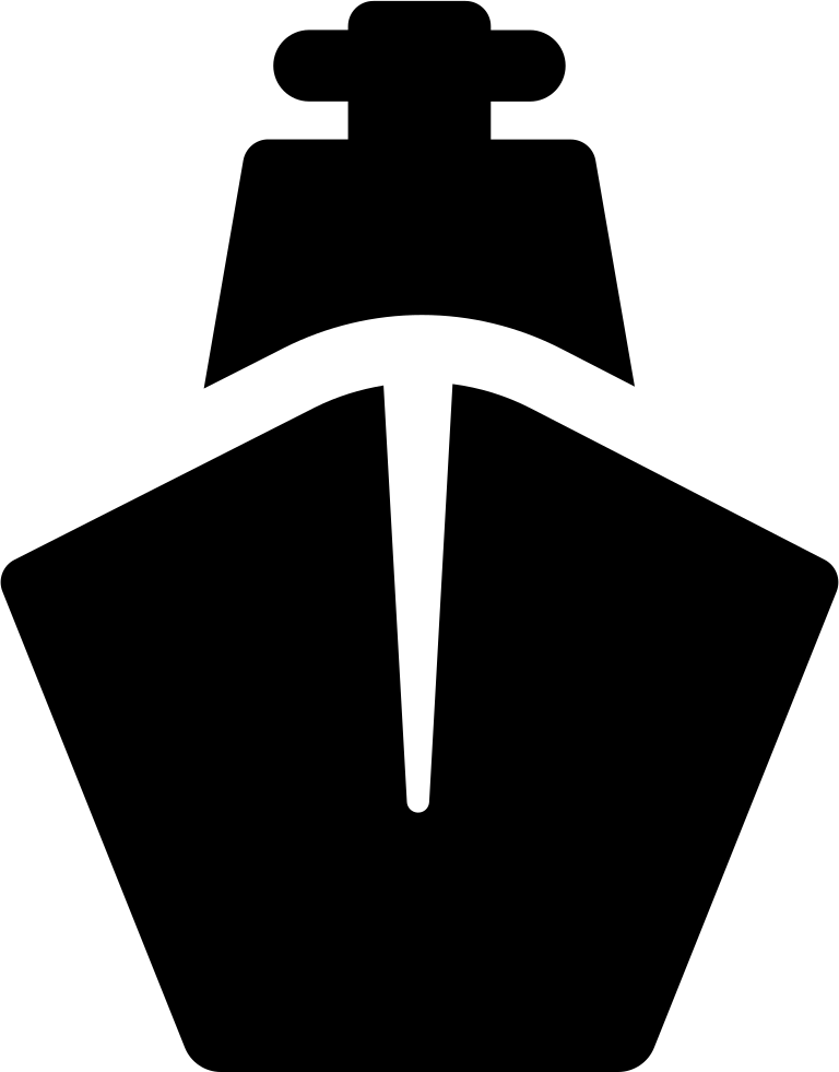 Png File - Ship Front View Icon (768x981)
