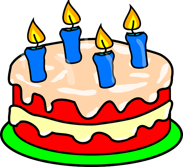 Birthday Cake Clip Art (640x585)