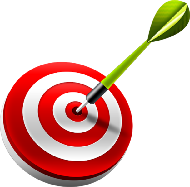 Smart Goal Dart Target - Objectives And Goals Png (614x607)