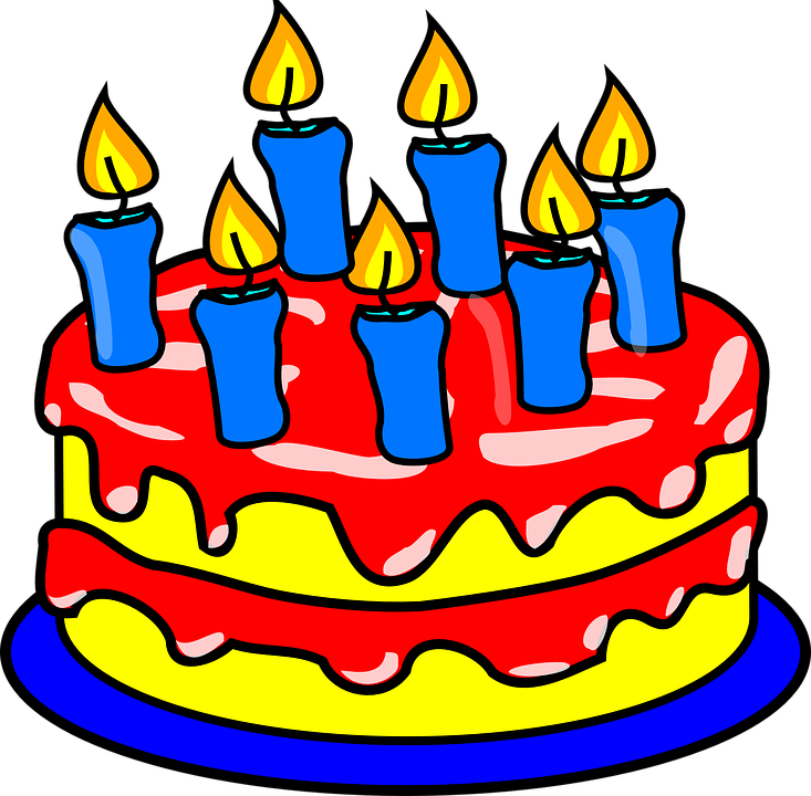 Lilin Ulang Tahun Png - Birthday Cake Clip Art (733x720)