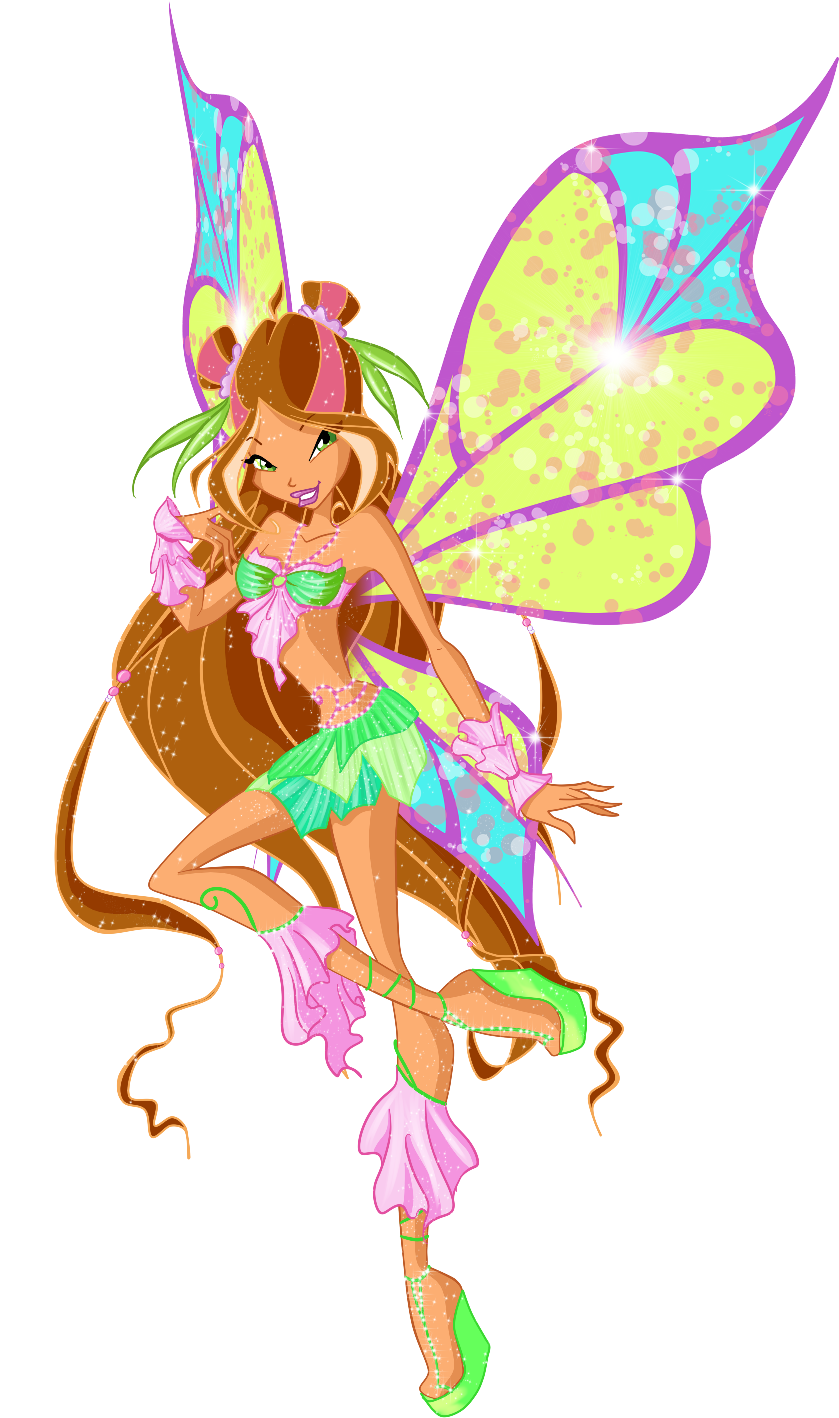 Winx Club Flora - Winx Club Sophix Flora (1740x2903)