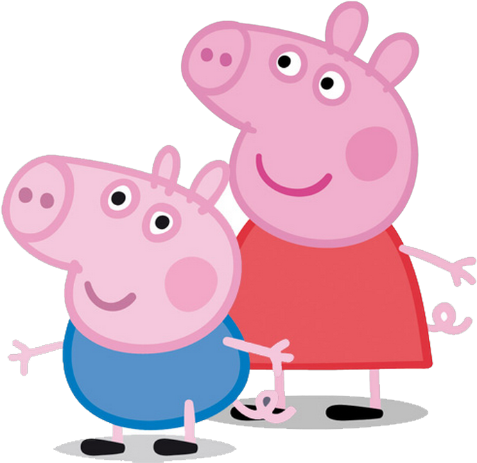 Marcos Gratis Para Fotografías - Peppa Pig Mini Figurine Set (700x700)
