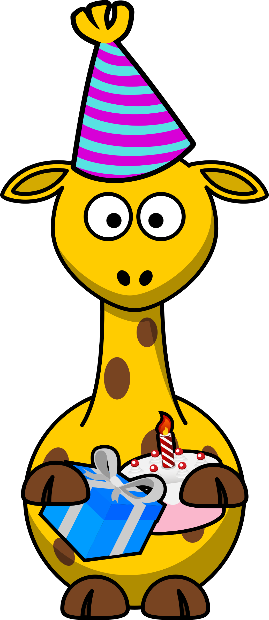 Big Image - Cartoon Giraffe (1040x2400)