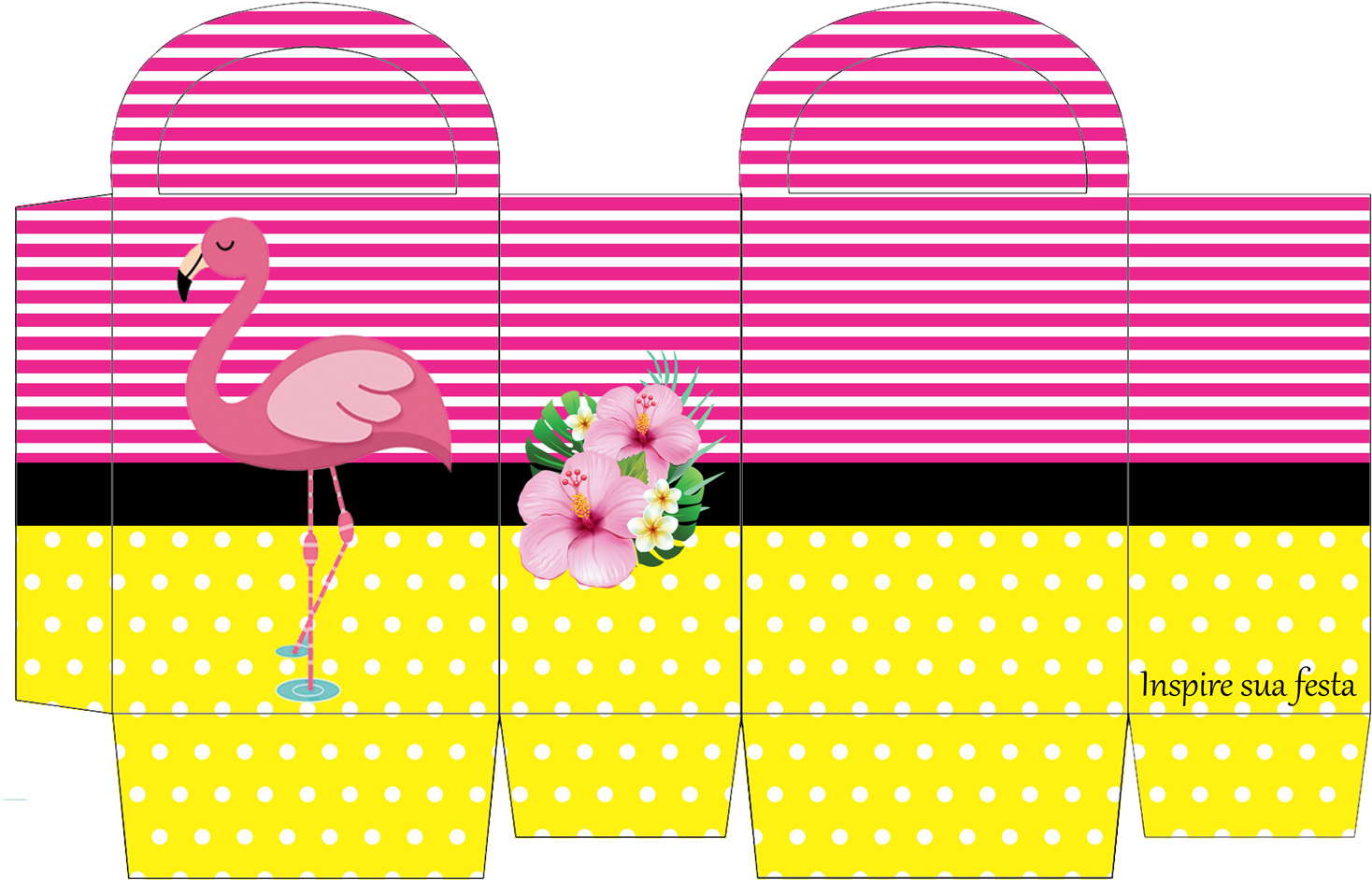 Personalizados Gratuitos Inspire Sua Festa ® - Personalizados Para Imprimir Flamingo (1500x1060)