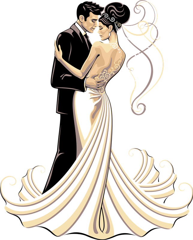 Gifs Y Fondos Pazenlatormenta - Novios De Boda Png (644x800)