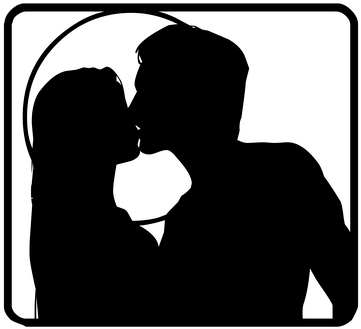 Clipart Liebe Schwarz Weiss - 石田 三成 の 妻 (370x340)