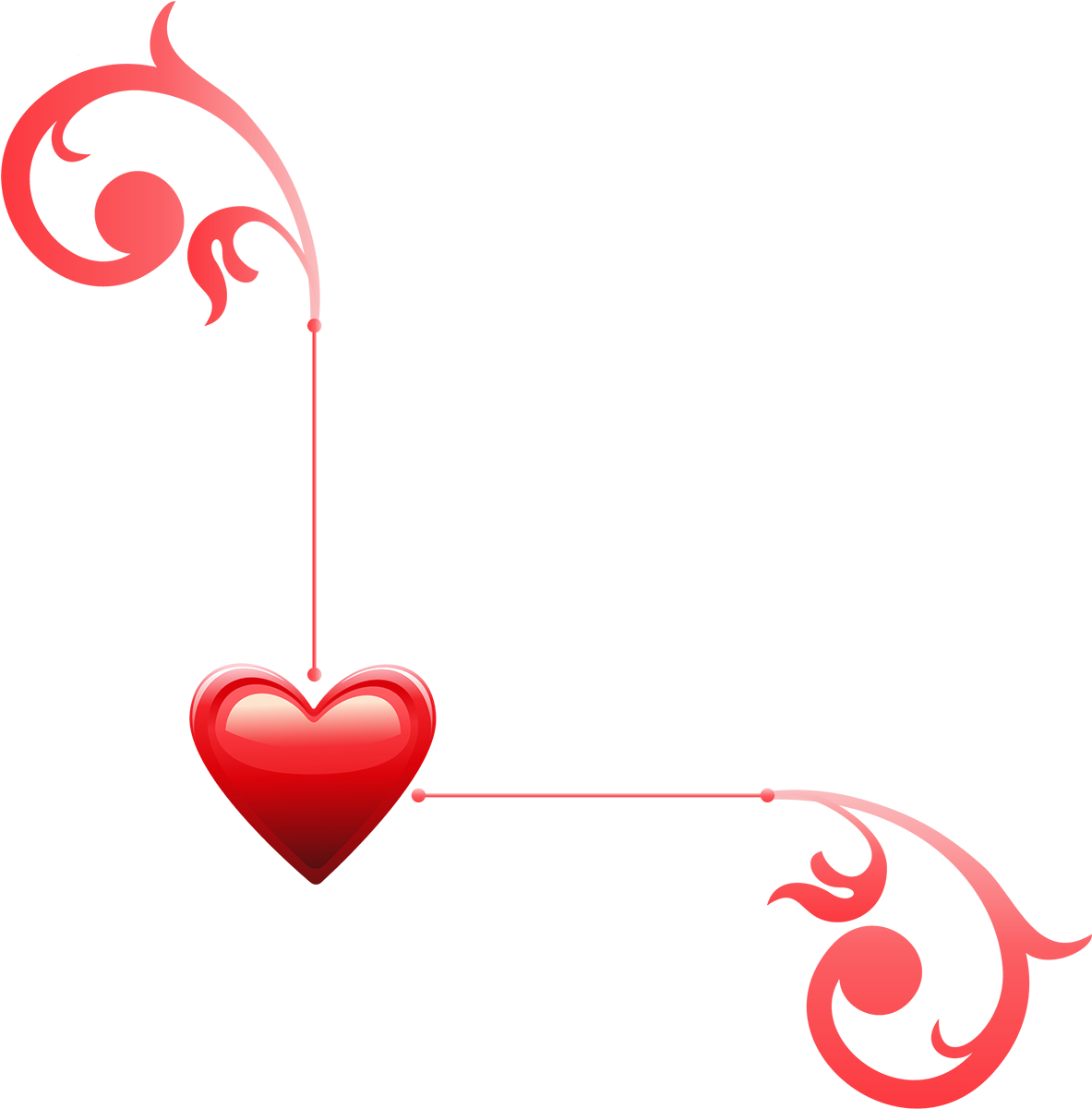 Heart Decor Png Picture - Decorative Elements (1233x1260)