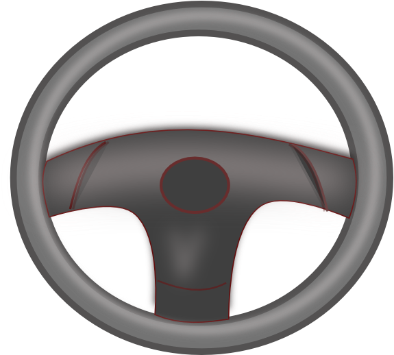 Clipart Car Wheels - Clip Art Steering Wheel (600x517)