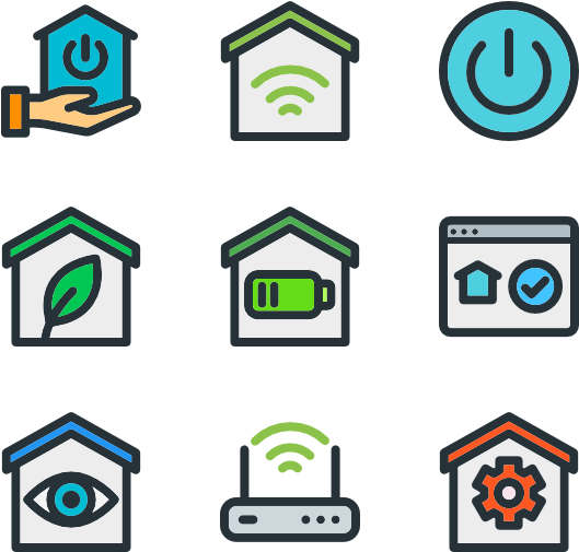 Smart Home - Vektor Icon Smart Home (600x564)