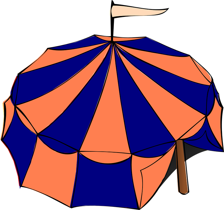 Festzelt, Zelt, Baldachin, Wohnung - Circus Tent Clip Art (767x720)