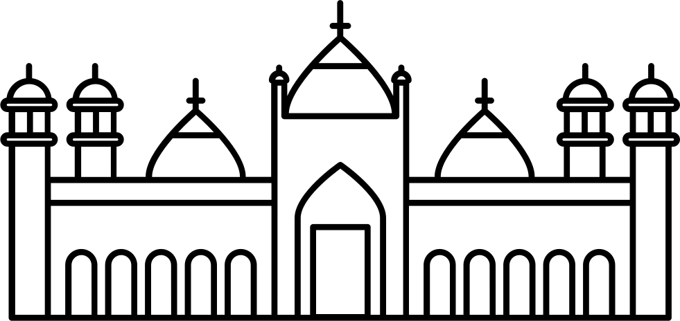 Png File Svg - Logo Of Badshahi Mosque (981x464)