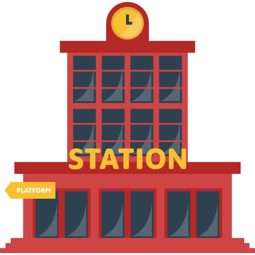 Clipart Png Clipart Station Station Free Transport - Train Station Icon Png (512x512)