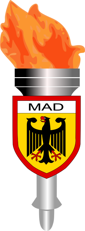 Logo Of The Mad - Stuttgart, Germany Rectangle Sticker (300x811)