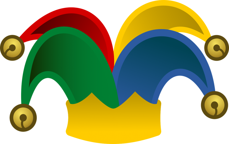 Bells Blue Fool Fool's Hat Green Hat Icon - April Fools Day Icon (850x538)