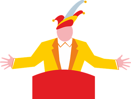 Carnival Speech Büttenrede Cap Fool's Cap - Imagen Animada De Mujer Diciendo Un Discurso (450x340)