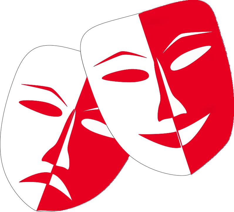 End Of School Year Celebration - Theatre Masks (797x720)
