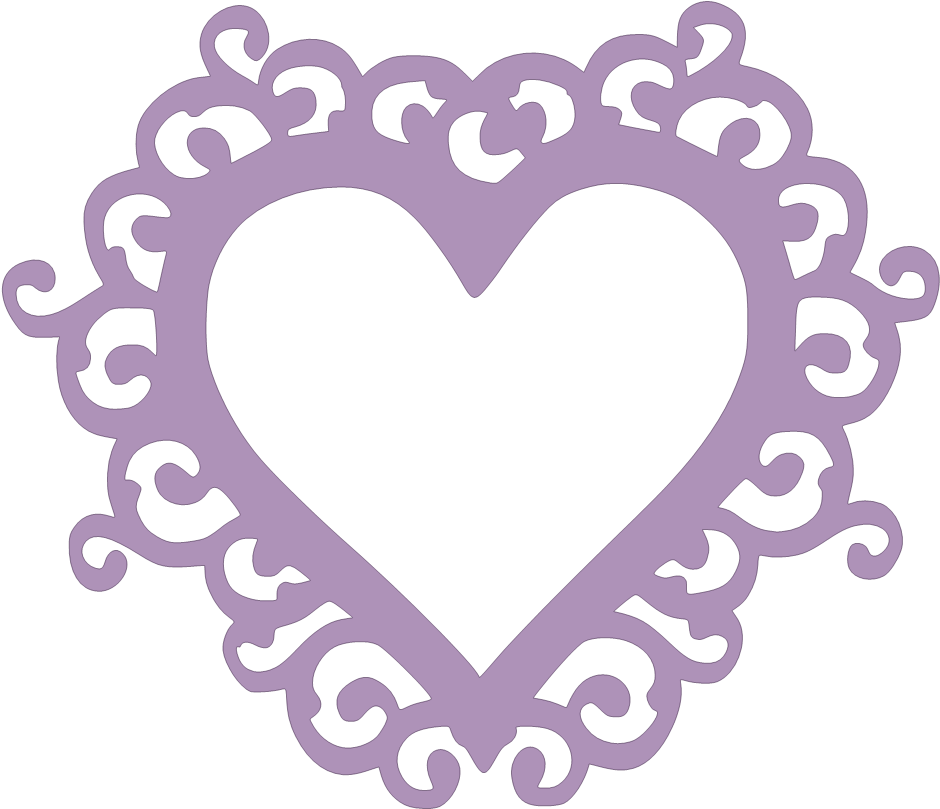 Paper This And That - Heart Frame Svg (960x830)