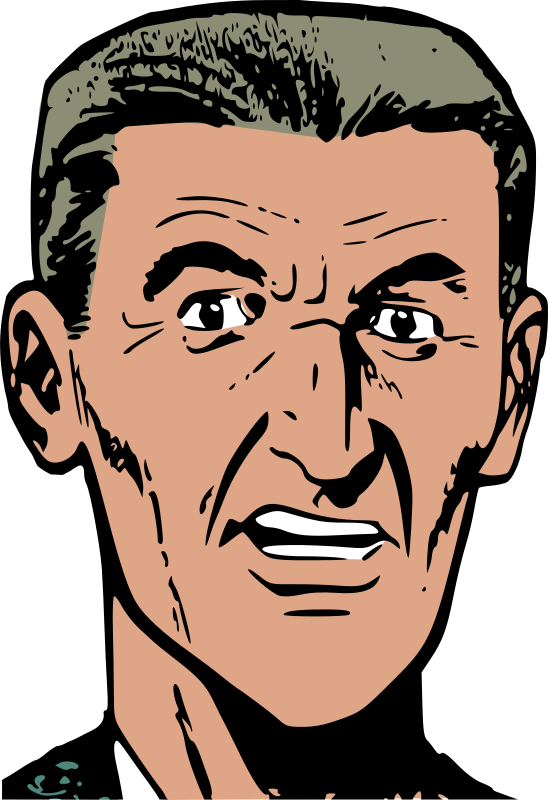 Medium Image - Cartoon Stern Man (548x800)