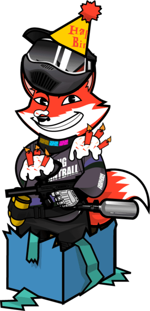 Fox In The Birthdaypresent - Cartoon (295x608)