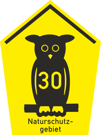 Spaßschild Eule - Naturschutz Schild (337x449)