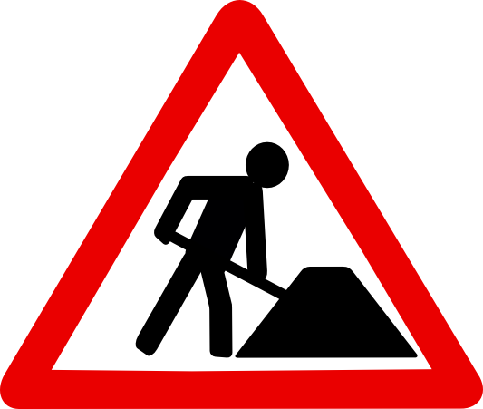 Baustelle-mittel - Baustelle Schild Png (533x451)