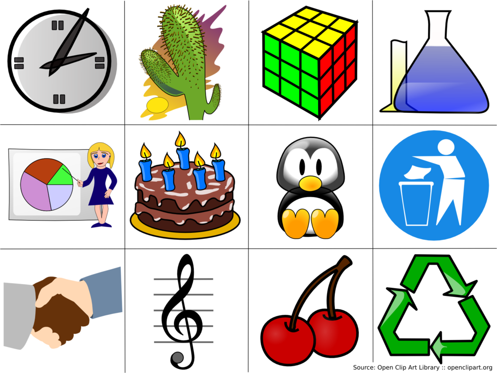 Clip Art - Happy Birthday Greeting Card (1000x750)
