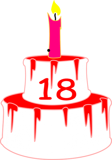 Geburtstag - Gambar Kue Ulang Tahun Ke 18 (365x518)