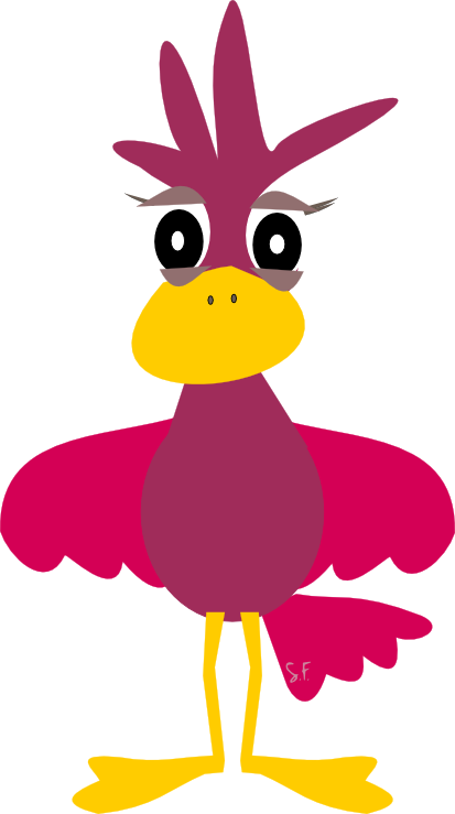 Free Funny Scrap Bird Png - Digital Scrapbooking (413x739)