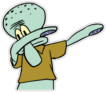 Squidward Dab By Emilyosman - Squidward Dab Transparent (375x360)
