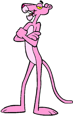 Pink Panther Cartoon Drawing (300x515)