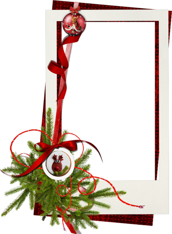 Clipart Cadre Noel Gratuit - Decoration (589x800)