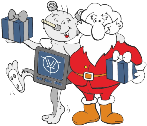 Frohe Weihnachten - Cartoon (500x429)