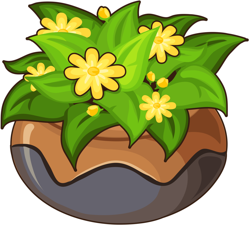 Árvores, Jardim E Etc - Flowerbed Clipart (1024x869)