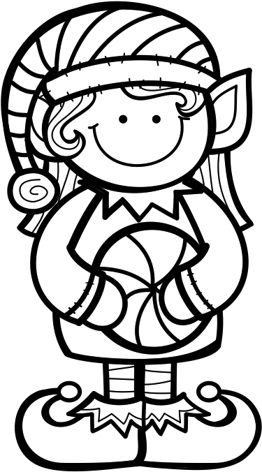 Papá Noel, Renos, Duendes De La Navidad, Árbol De Navidad - Christmas Day (457x790)