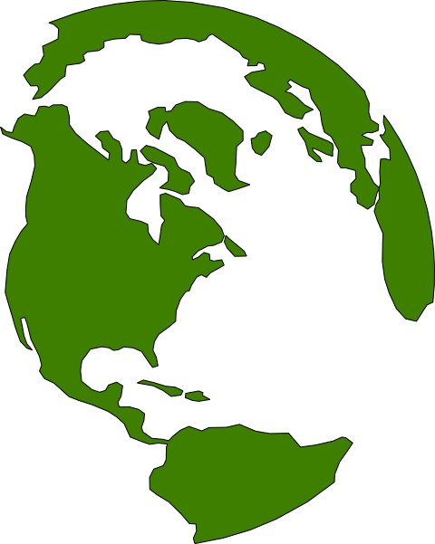 Green Earth Clipart - Green Earth Vector Png (480x601)