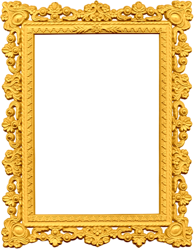 Sammlung, Clipart, Rahmen, Photoshop, Färbung, Führungskräfte, - Gold Picture Frame Png (626x800)