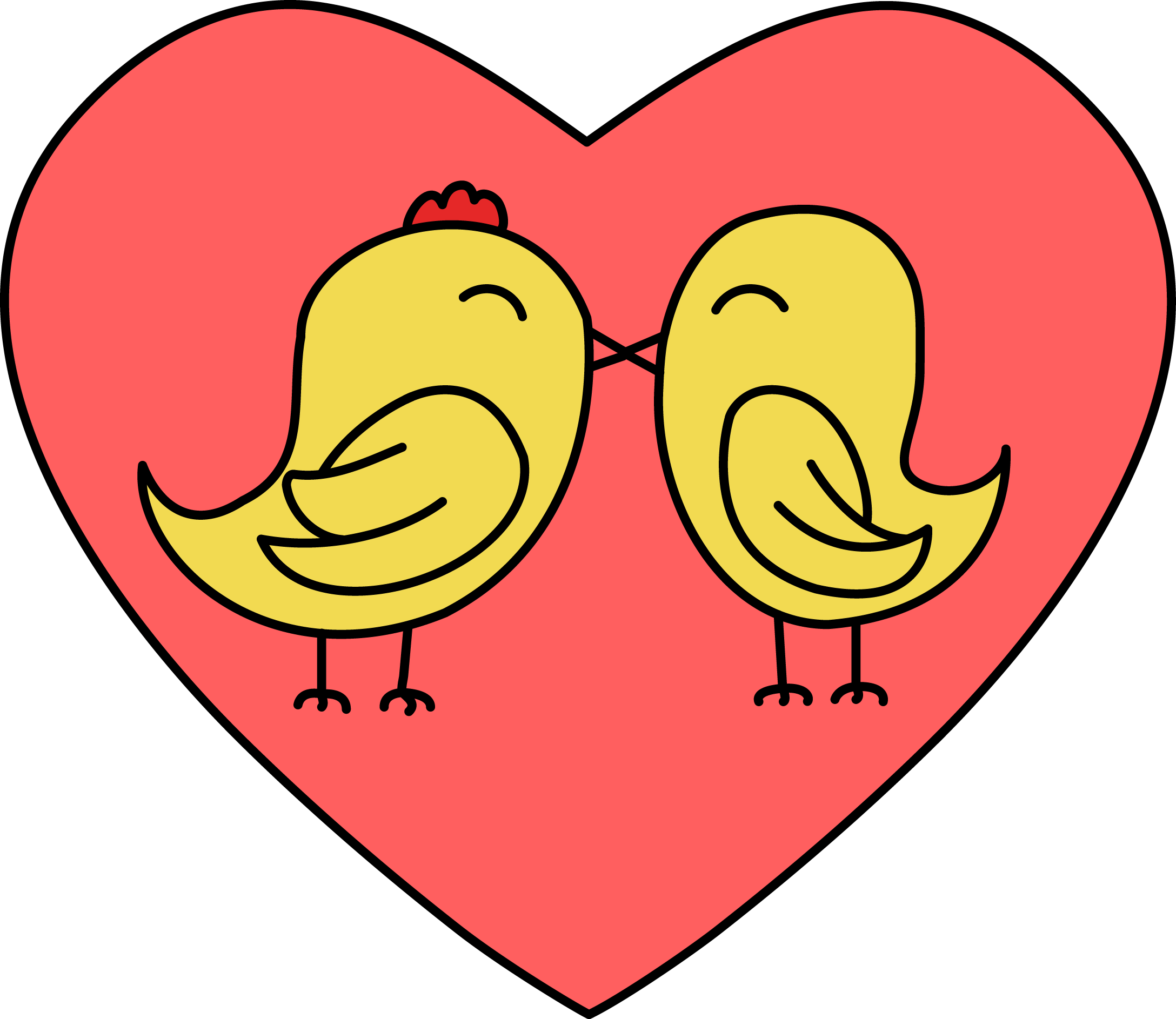 Image For Free Chicks Couple Clip Art - Image For Free Chicks Couple Clip Art (2176x1886)