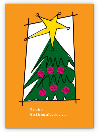 „frohe Weihnahcten“ Weihnachts Grußkarte - Christmas Day (635x550)