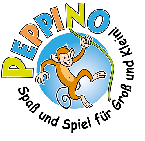 Peppino Logo Weiss 500px - Peppino Kinderparadies Ug (500x486)