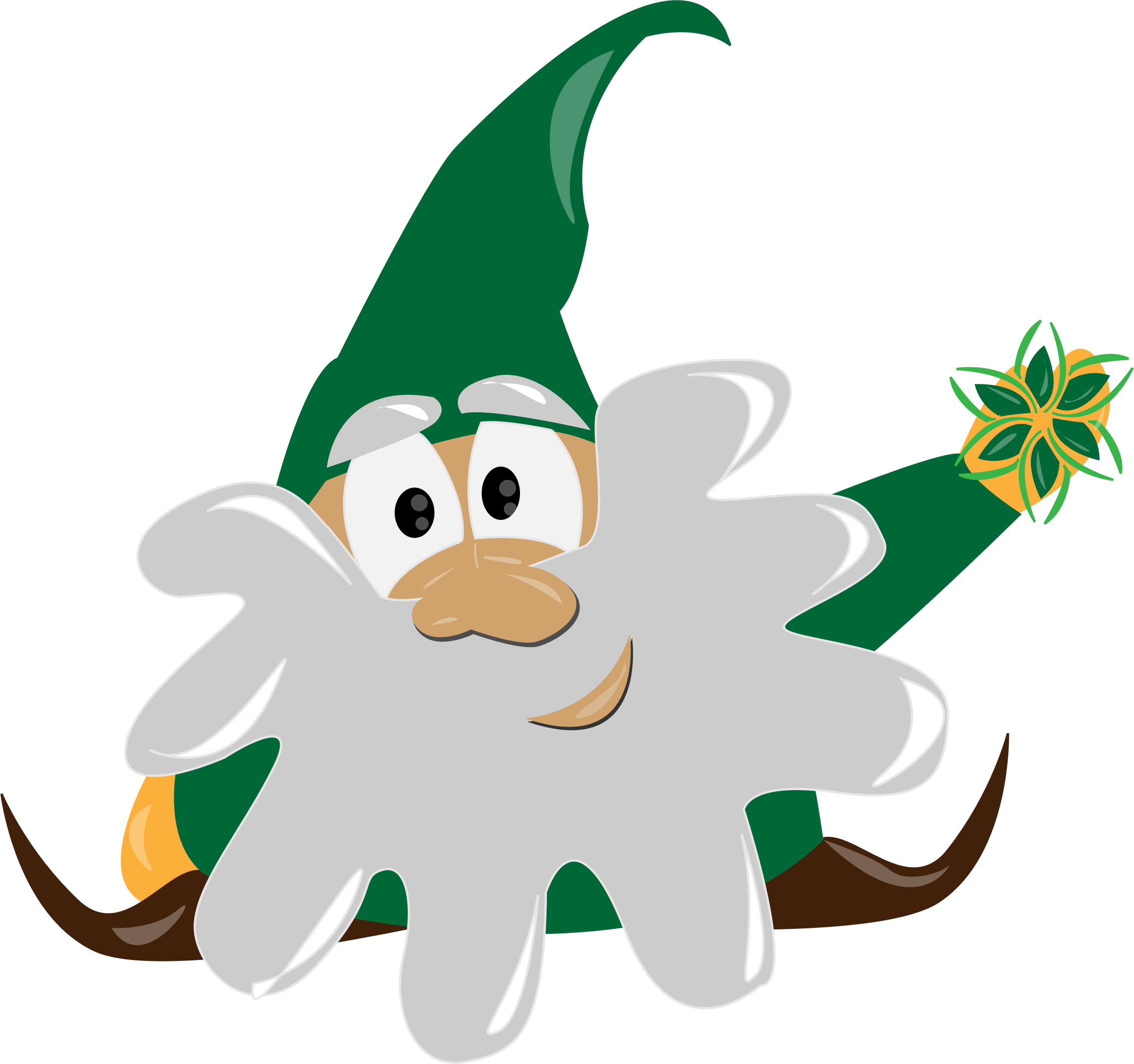 Gnome By Gdj - Gnom Clipart (2266x2126)