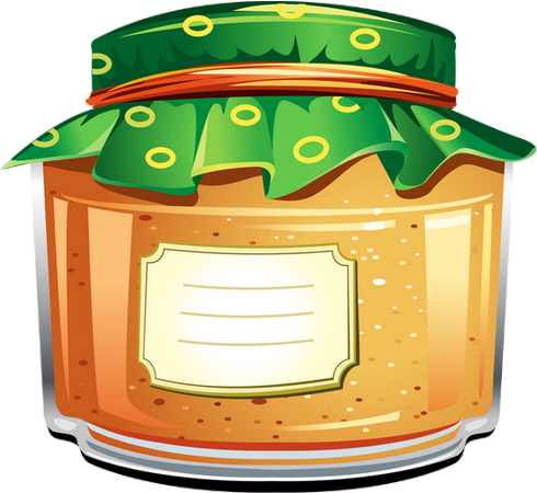 Bocal De Confiture Png - Jam (490x450)