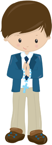 Babyface 152 Communion Baptism Candy Wrapper All Colors - Clipart Holy Communion Boys And Girls (600x512)