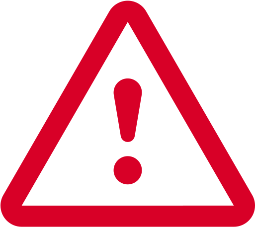 Buffetplaner - Red Triangle Exclamation Mark (512x512)