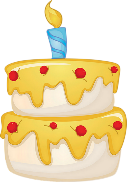 Gâteau D'anniversaire Png - Caricatura De Un Pastel (420x600)