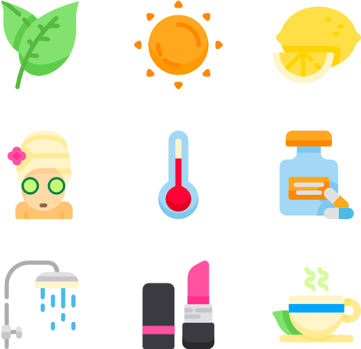 Spa & Wellness 80 Icons - Spa (600x564)