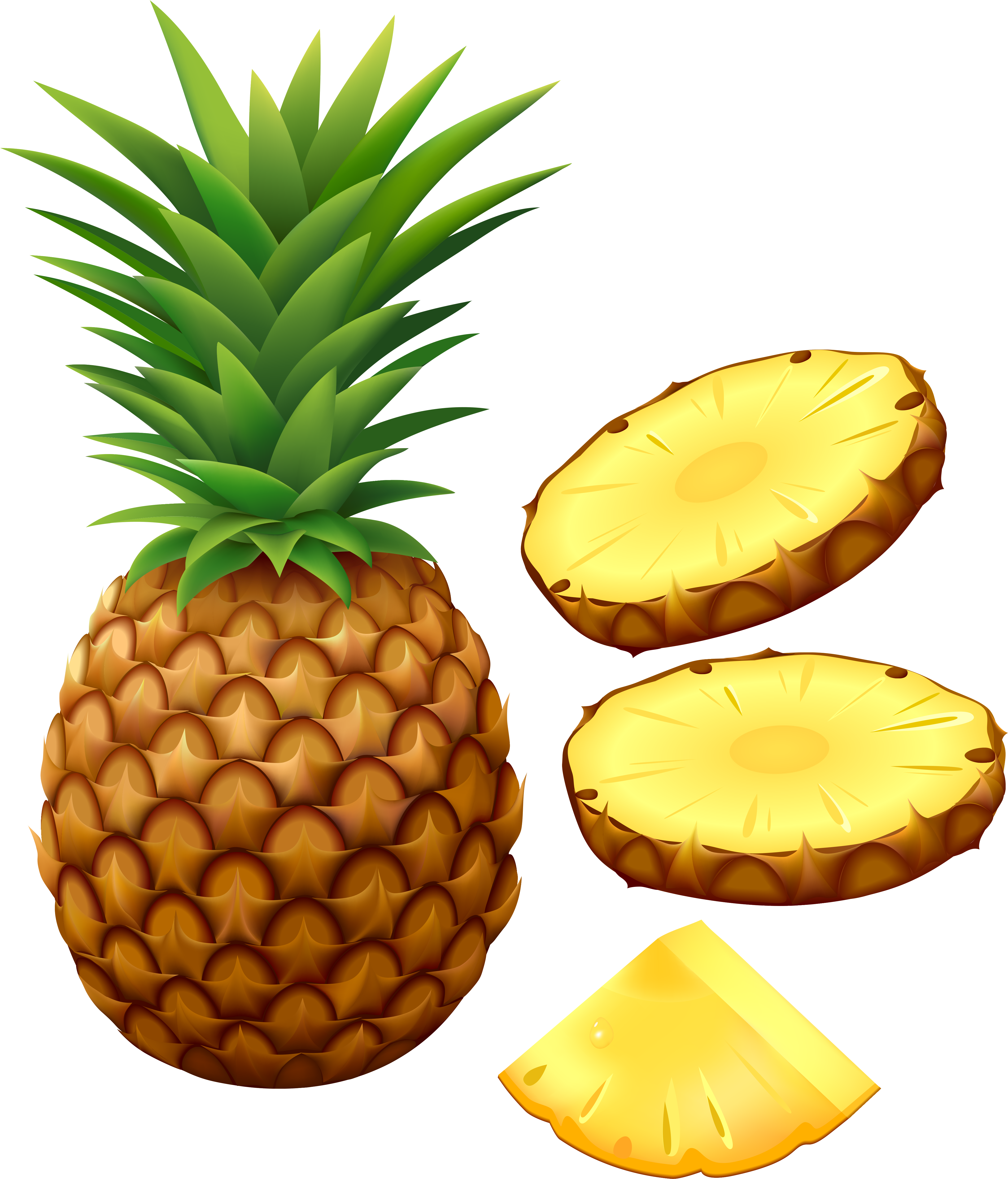 0 126f4a 716f88d6 Orig - Pineapple Png (4266x5000)