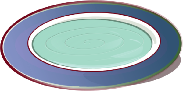 Plate Clipart - Plate Clipart (600x299)