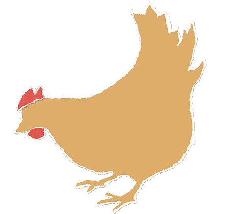 Der Rote Klapptisch Aus Metall Stand Unter Dem Mächtigen - Chicken (912x420)