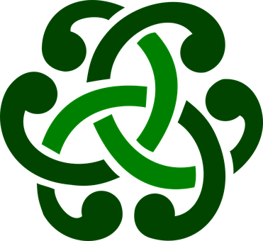 Celtic Ornament Green Celtic Celtic Celtic - Celtic Symbol For Family (371x340)